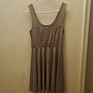 Free People Brown Polka Dot Mini Dress